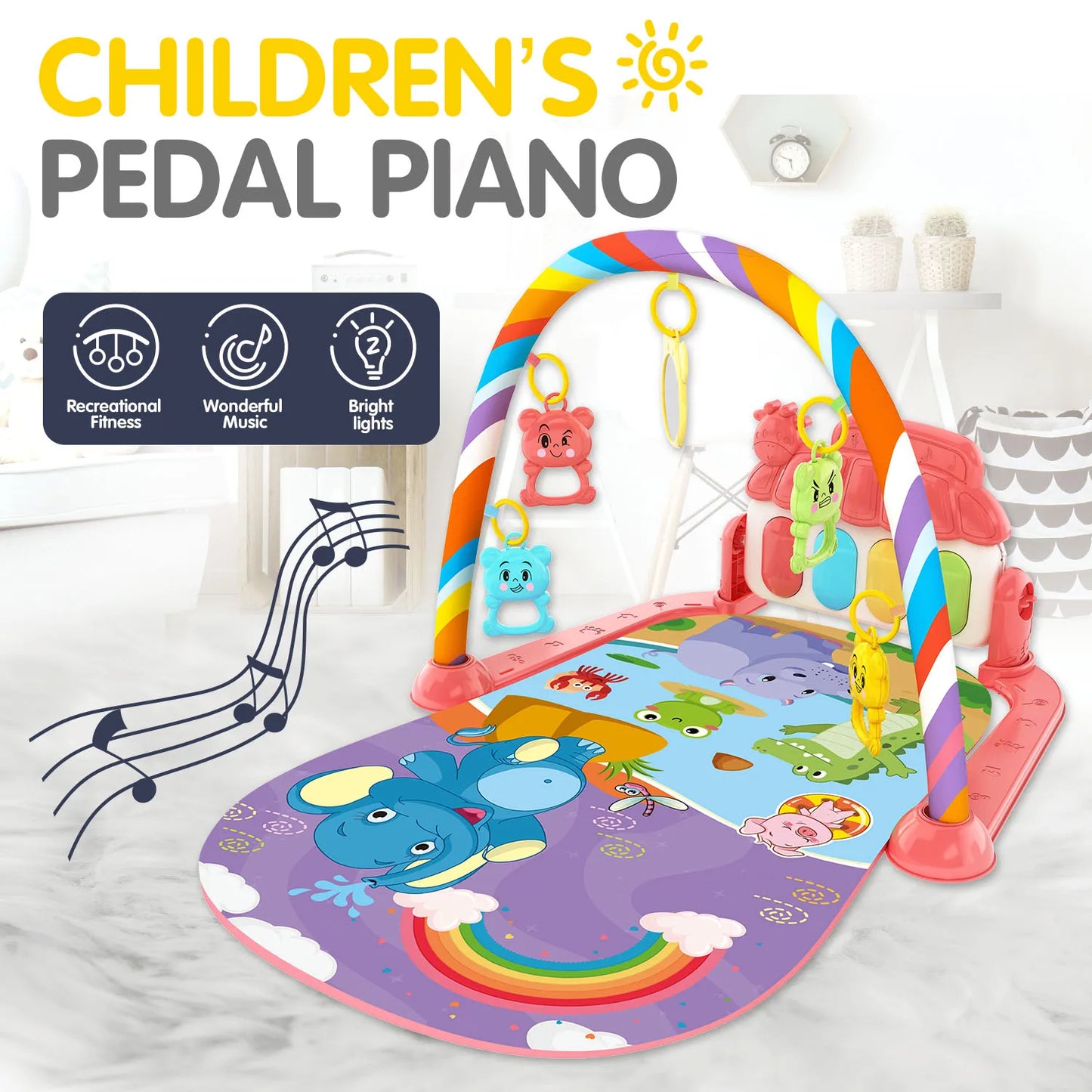 Children's pedal piano crawling mat