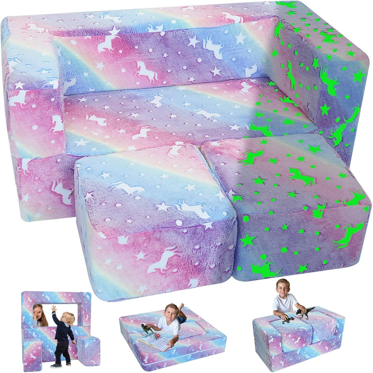 Modular Kids Play Glowing Couch