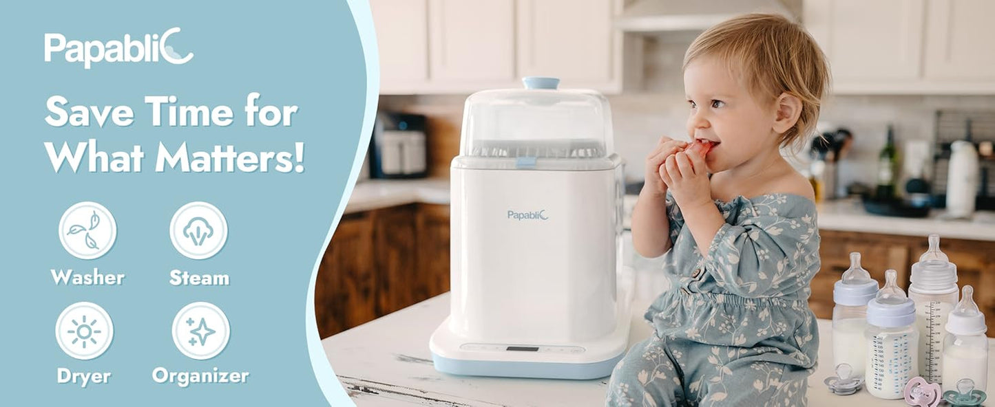 Papablic™ Baby Bottle Washer Steriliser and Dryer