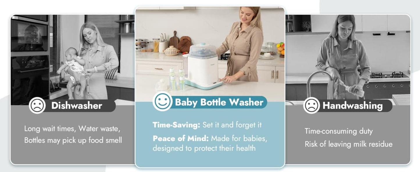 Papablic™ Baby Bottle Washer Steriliser and Dryer