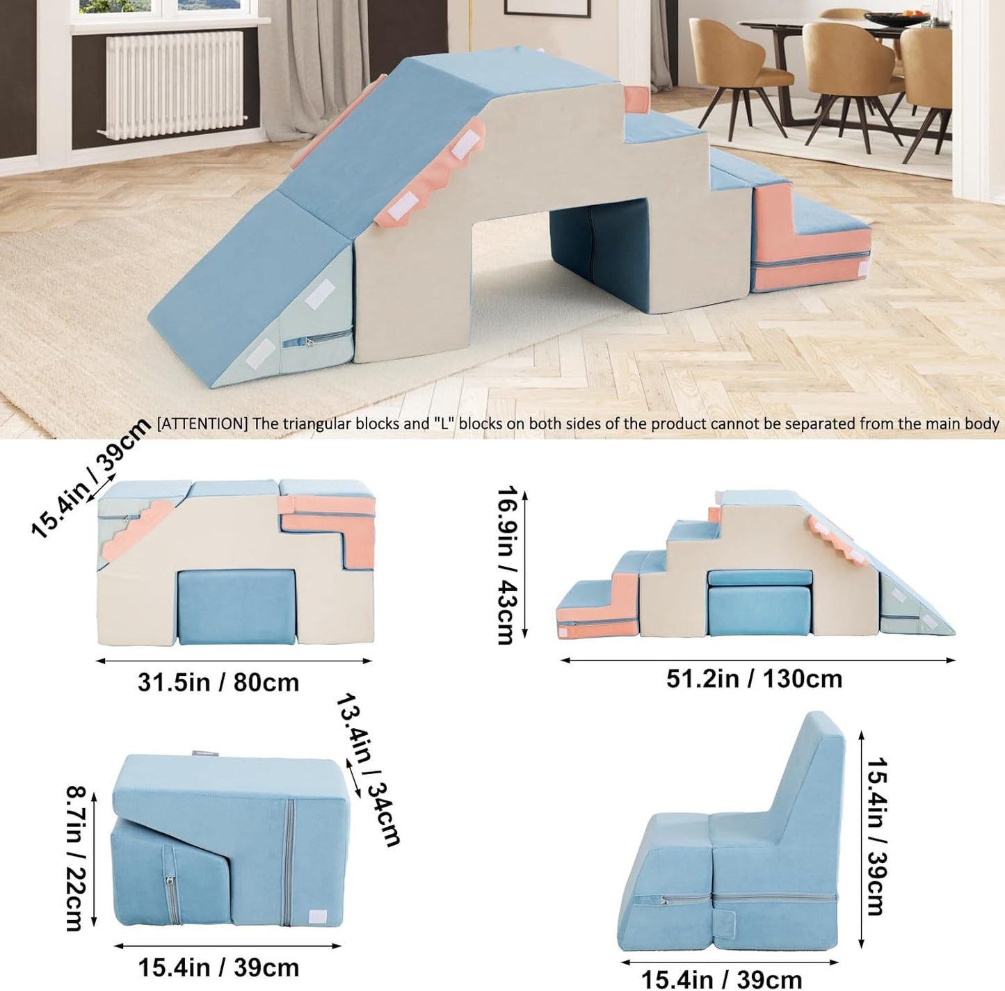 Toddler Soft Foam Climbing Blocks