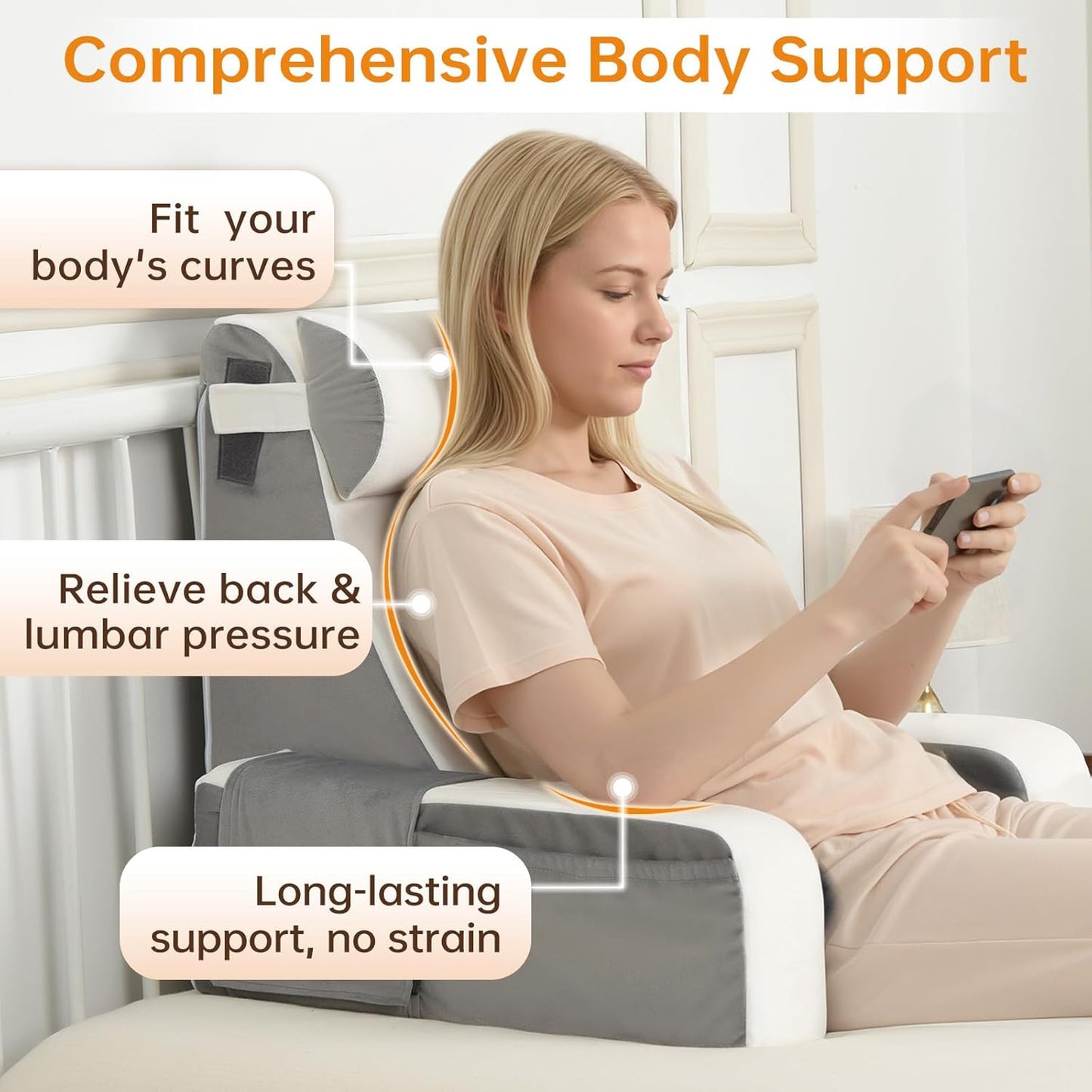 Pregnant Mom Back Pillow for Bed Sitting up