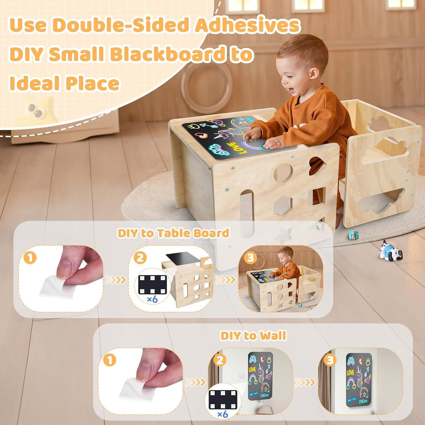 Toddlers Montessori Table and Chair Set