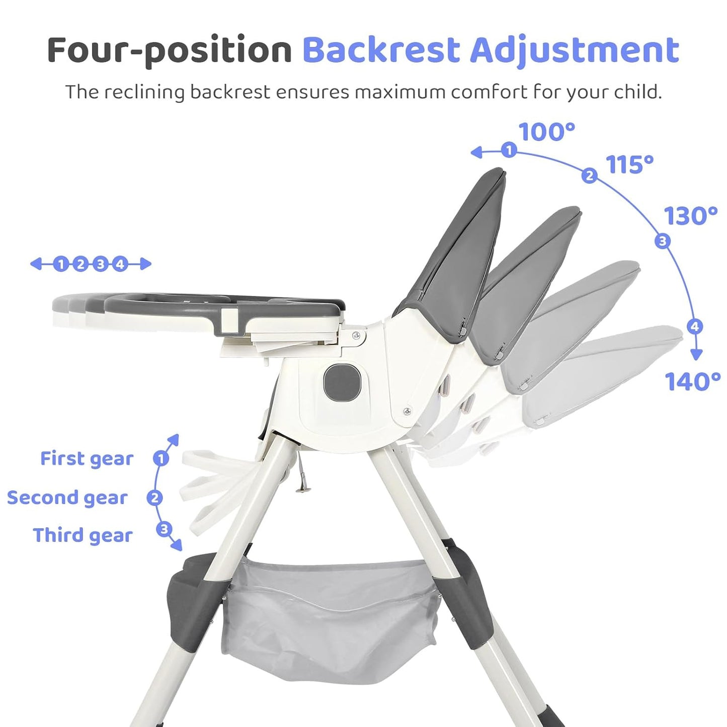6 in 1 Convertible Baby High Chair