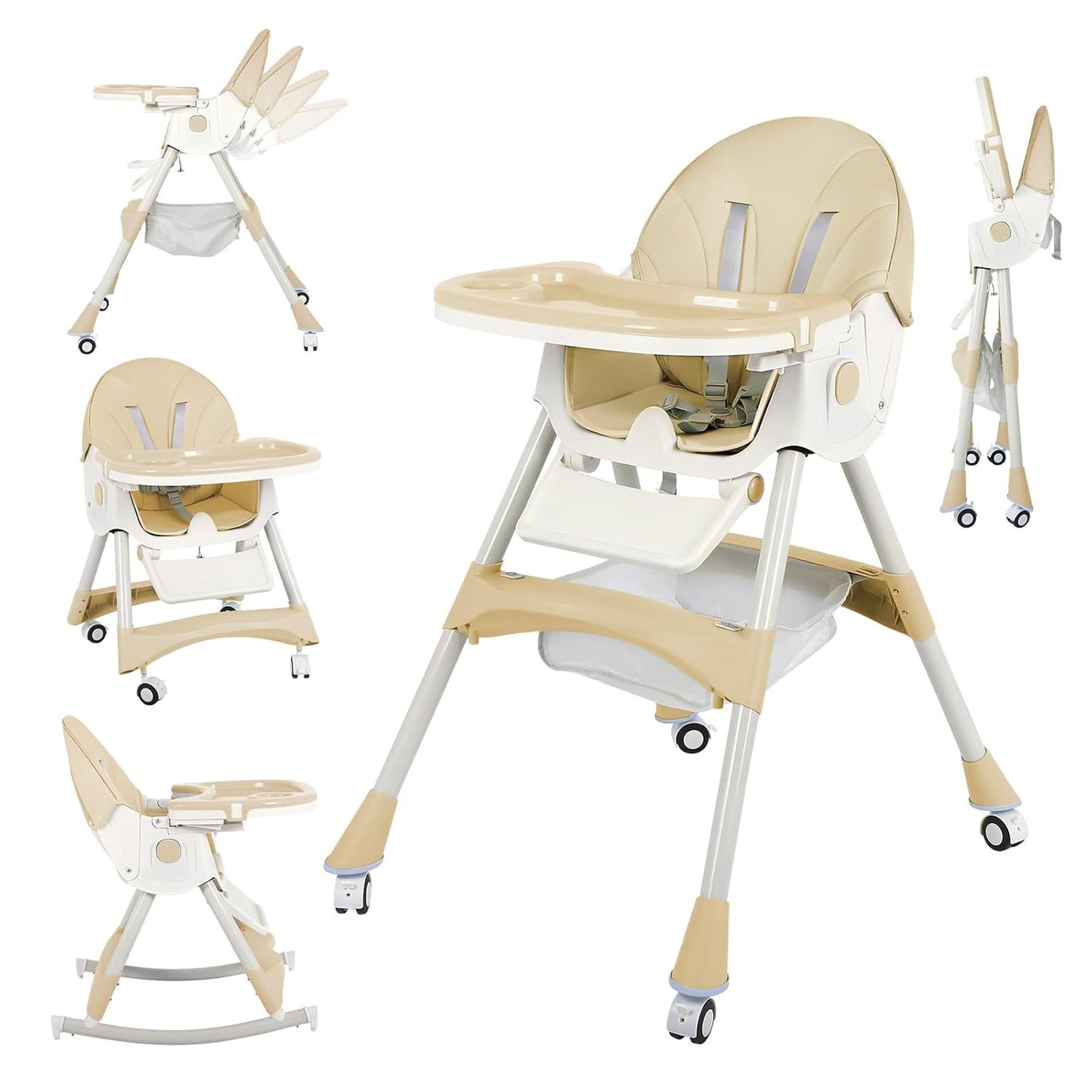 6 in 1 Convertible Baby High Chair