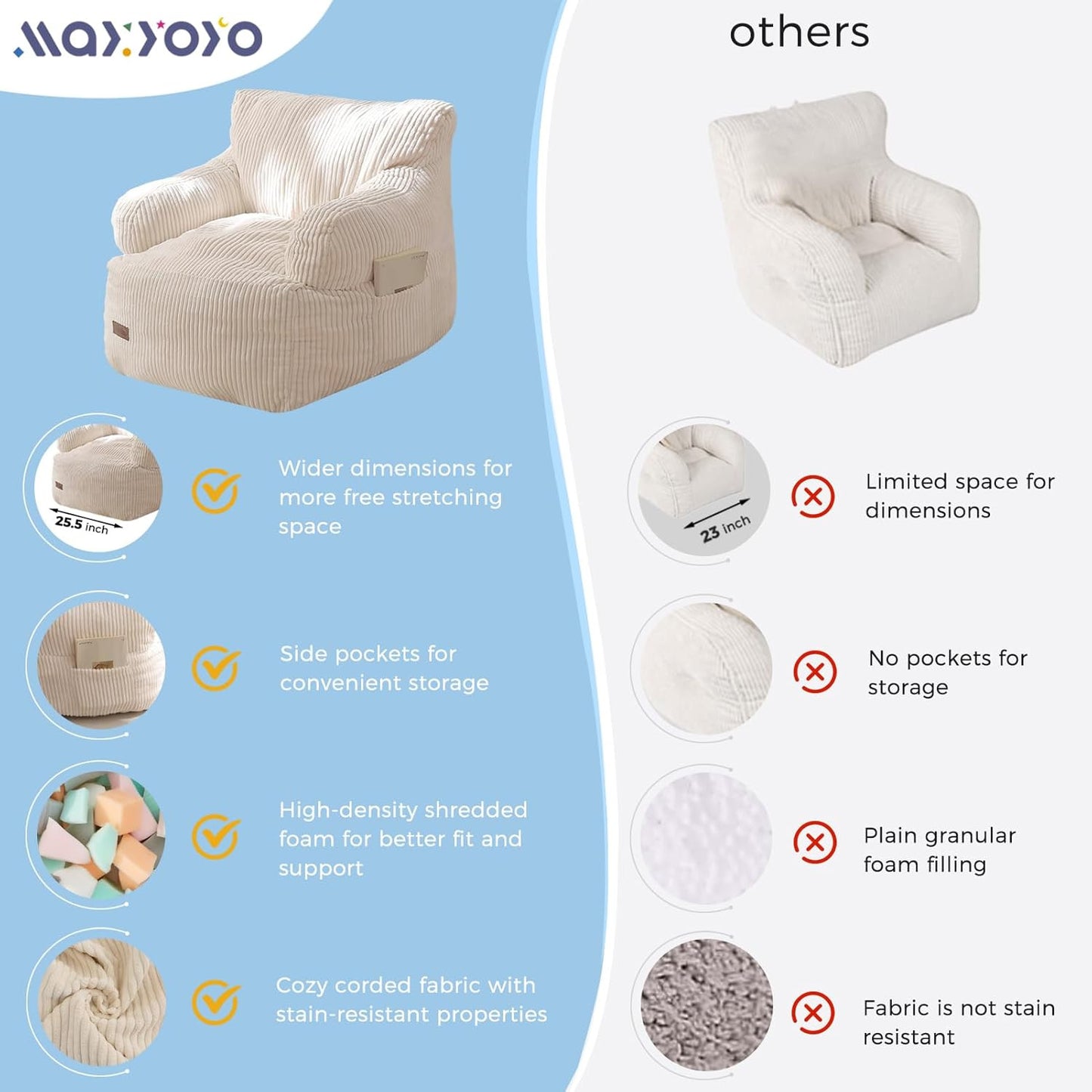 Cozy Kids Bean Bag Chair