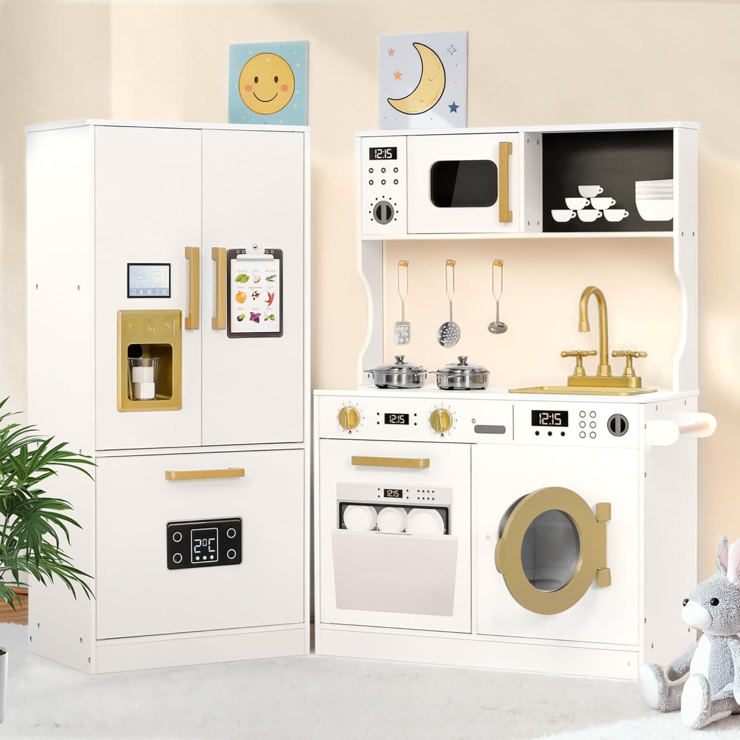 Wooden Kids Kitchen Playset