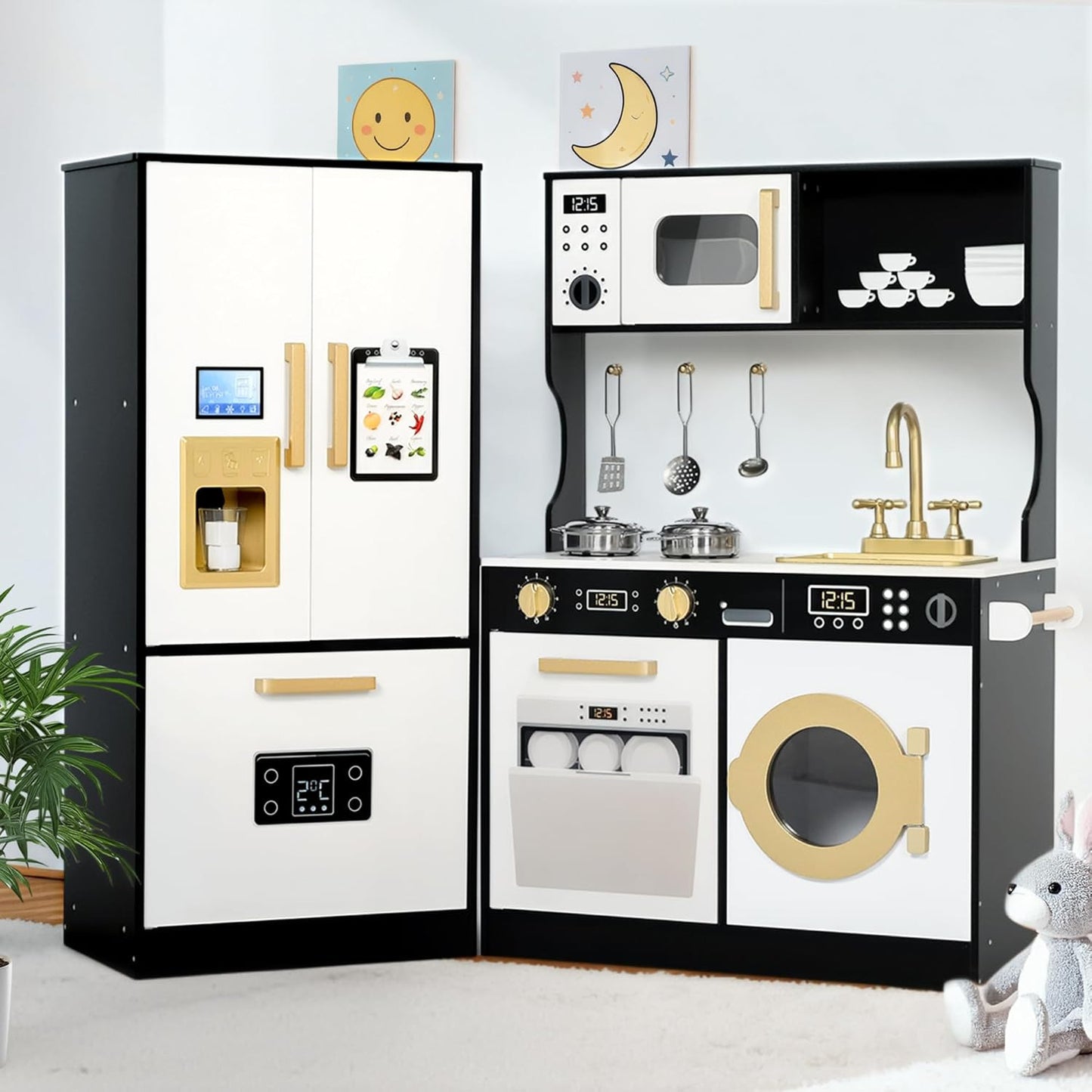 Wooden Kids Kitchen Playset