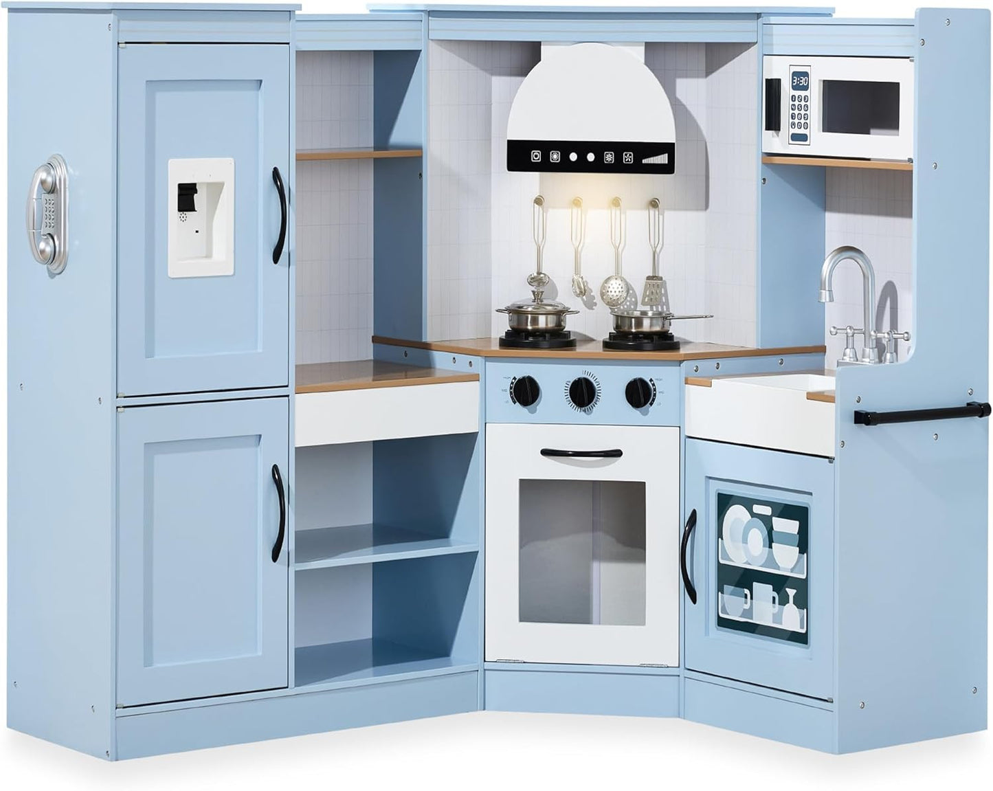 Wooden Kids Kitchen Playset