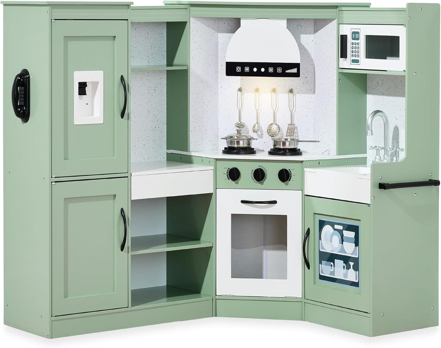 Wooden Kids Kitchen Playset