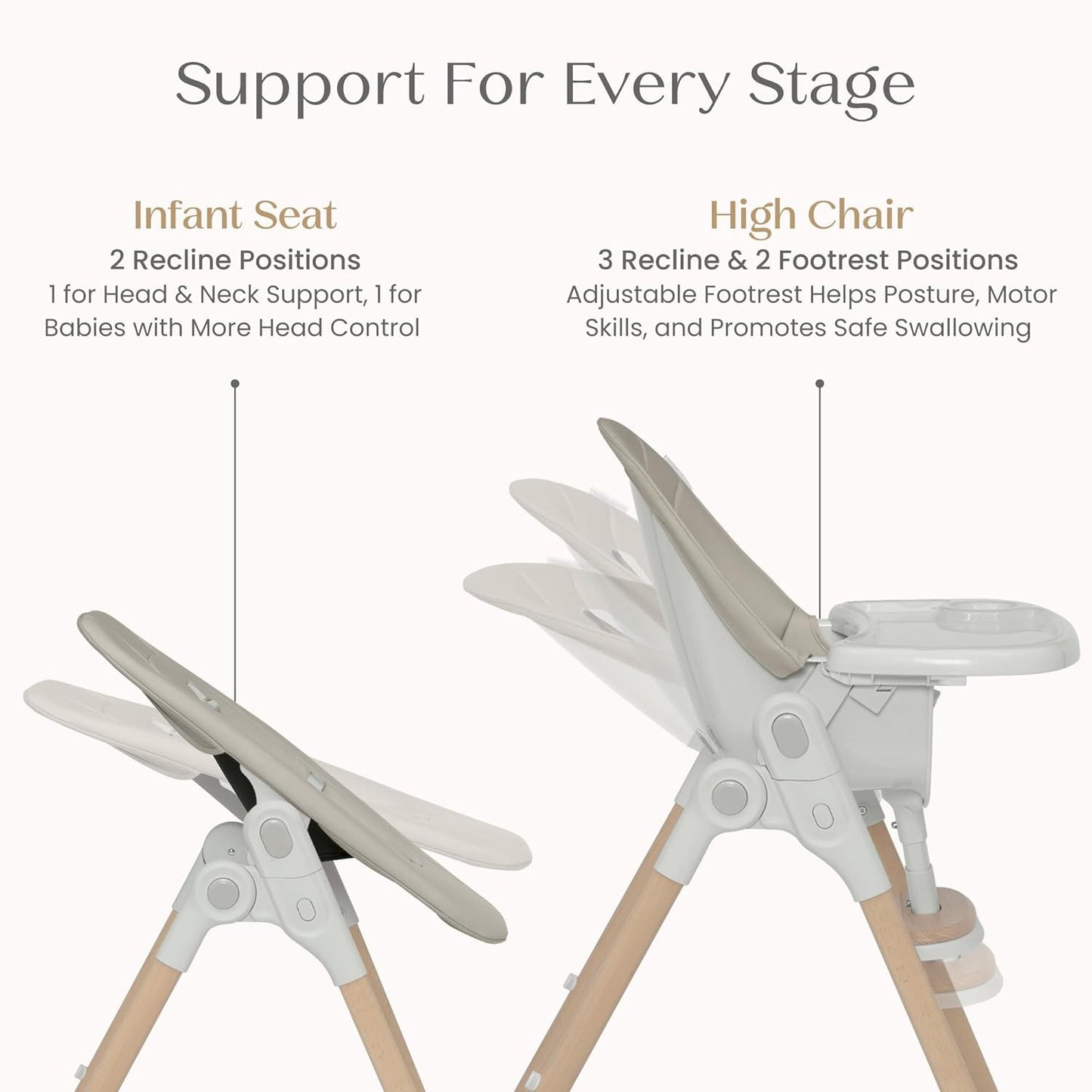 2-in-1 Baby High Chair