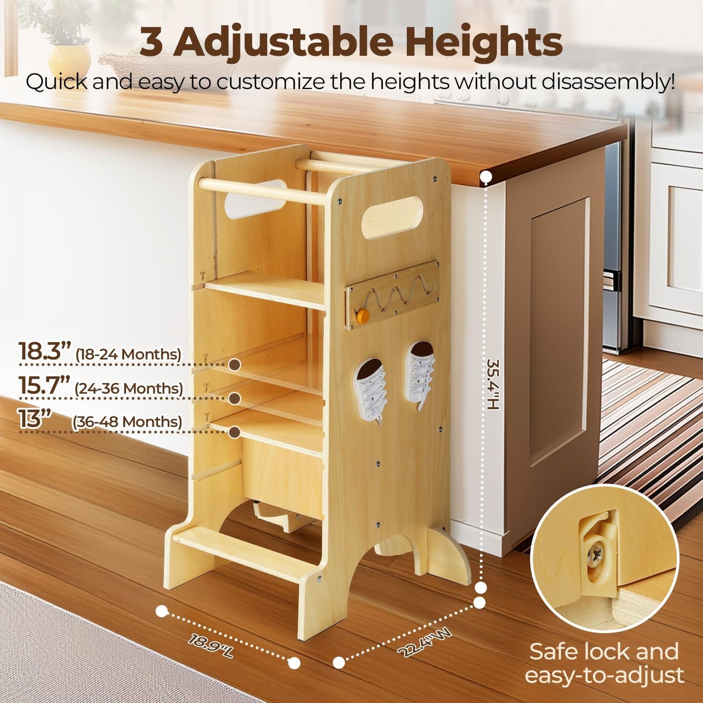 4 in 1 Toddler Kitchen Tower